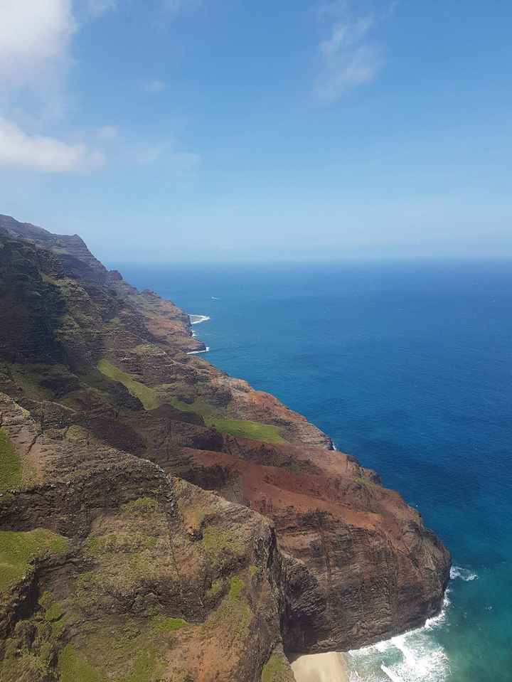 Napali Coast by helicopter