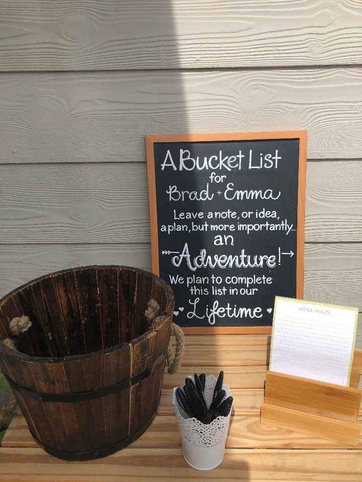 Bucket list activity 