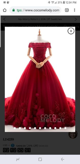 Finally ordered my dress - 2
