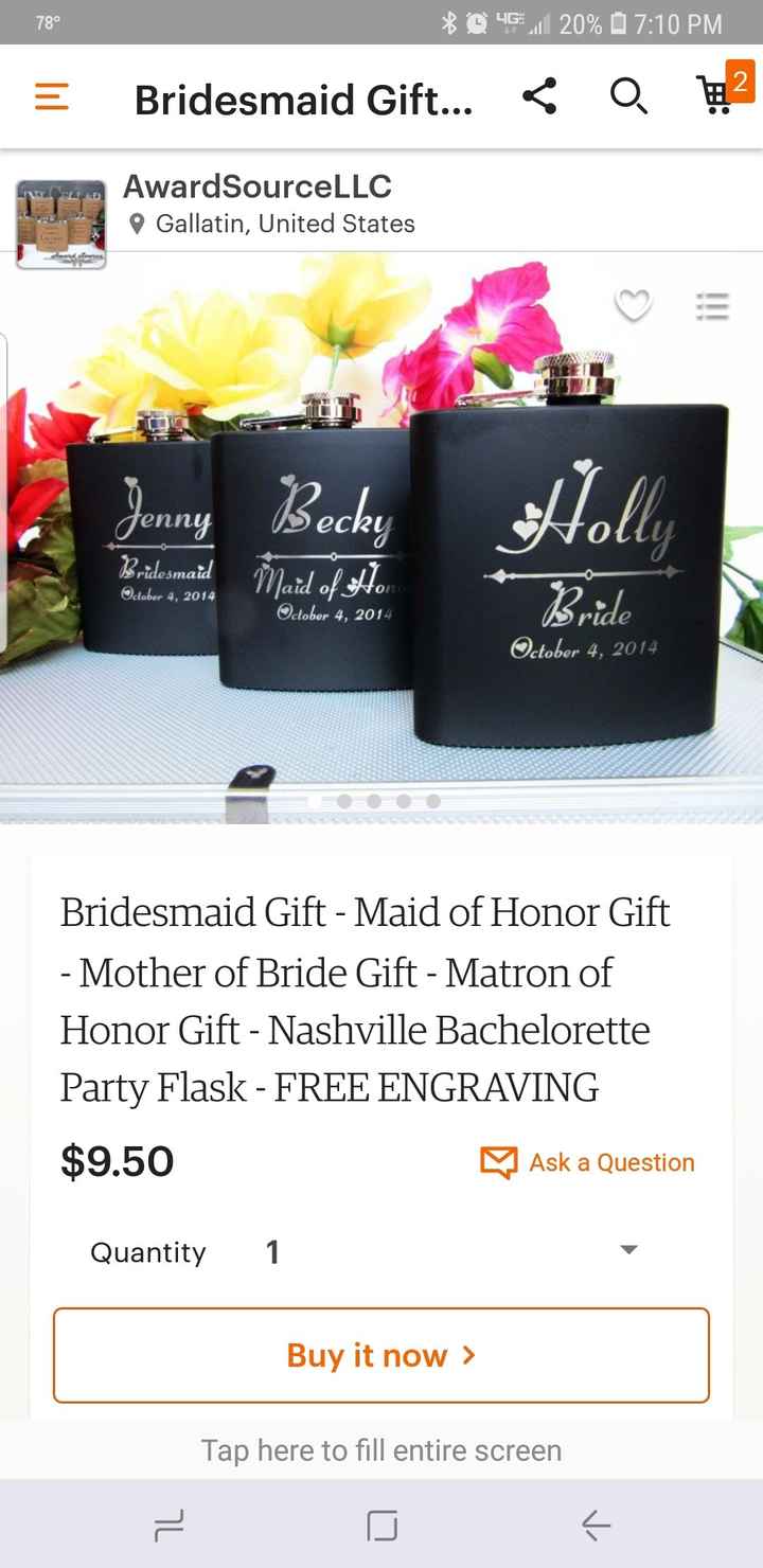 Bridesmaid gifts - 1