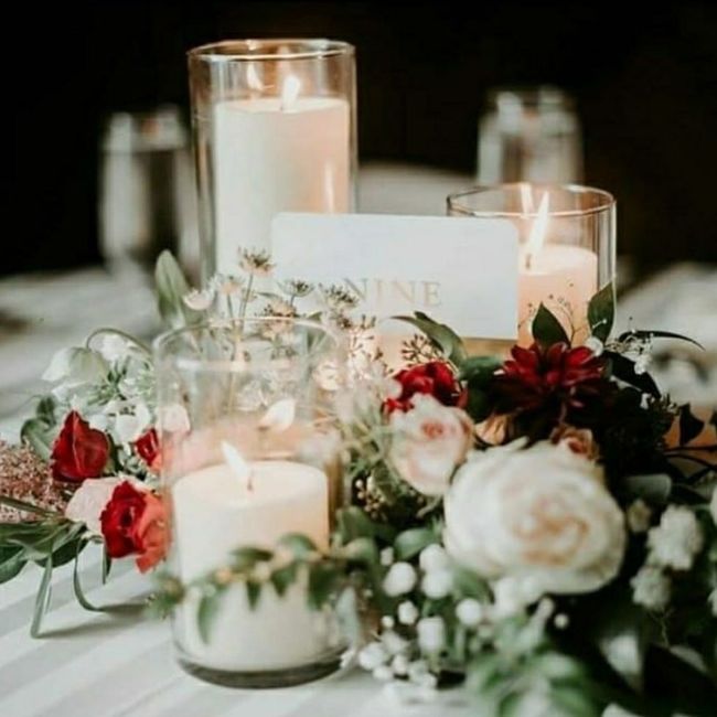 Centerpiece Help - Silver Chargers 4