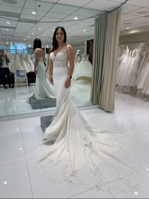 Can i see what your wedding dress looks on you as a size 8-10? 1