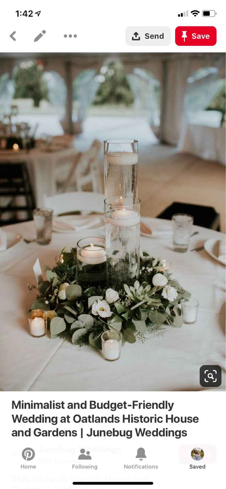 Centerpieces for round tables. - 1