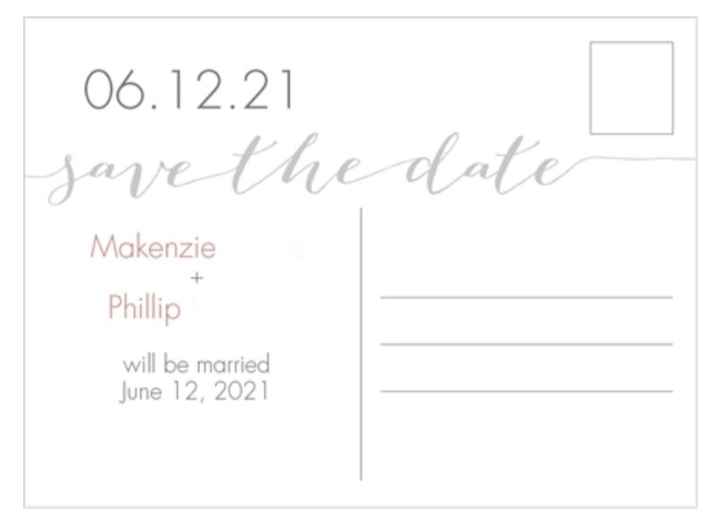 What save the date do you like best? I’m torn. - 5