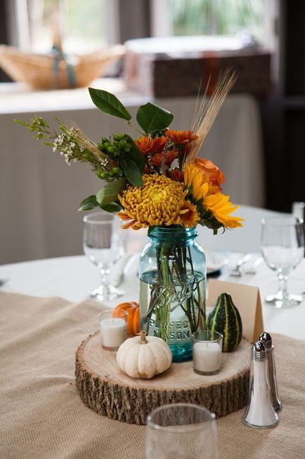 Wooden slab example! - candles instead of pumpkins