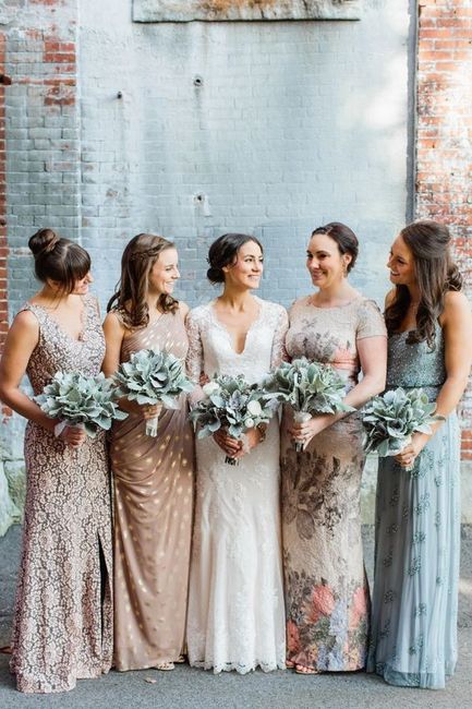 Mix or Match: Bridesmaids Dresses? 1