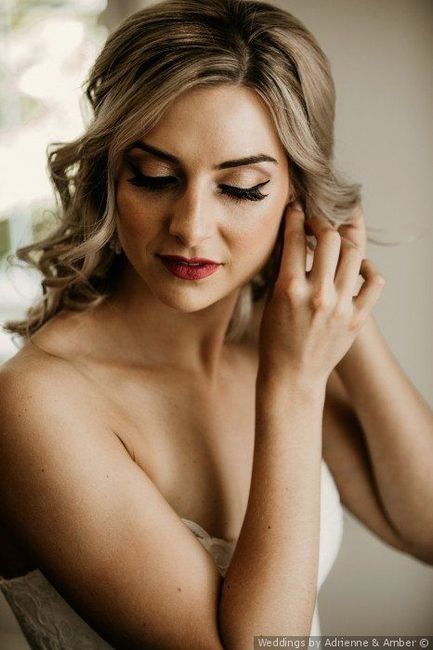 natural glam wedding makeup and hair