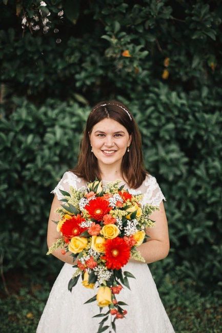 Colorful wedding bouquet