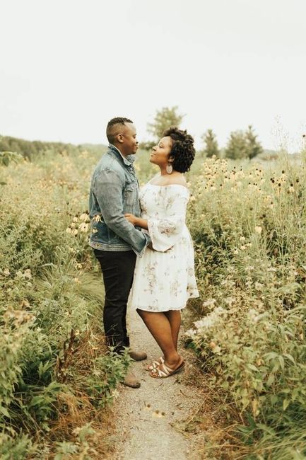black couple engagement photo shoot