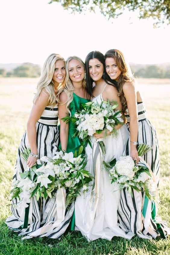 Printed bridesmaids