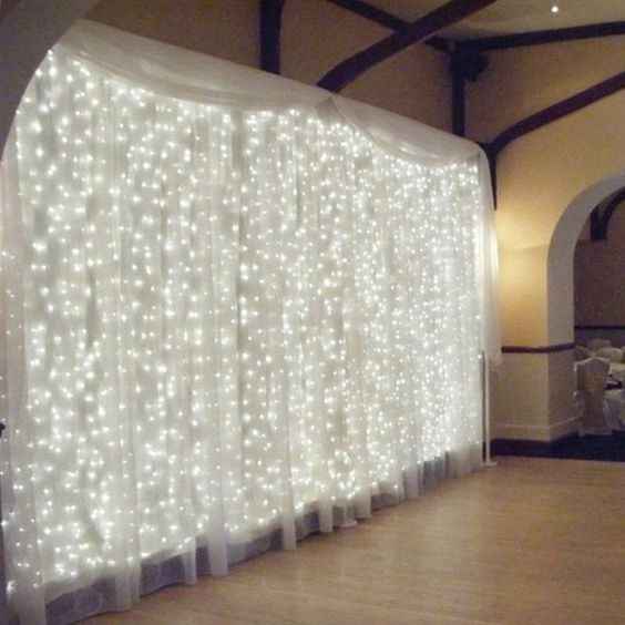 LED reception drape