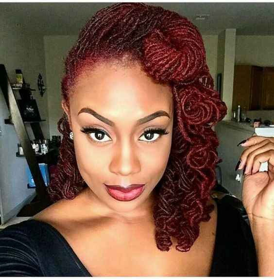 Loc updo