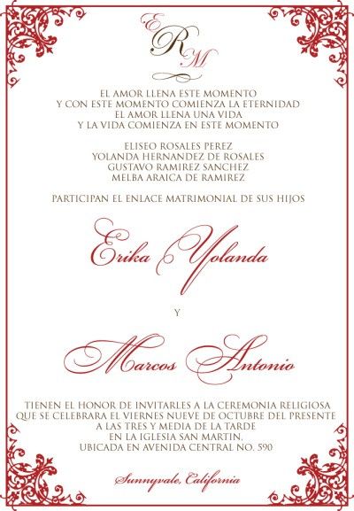 Traditional Mexican invitations 2