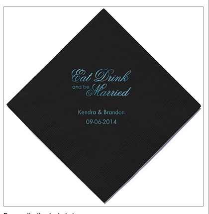 Just bought personalized napkins at a great price!