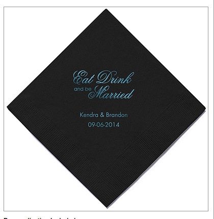 Just bought personalized napkins at a great price!