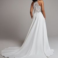 Wedding dress neck line alteration - 2