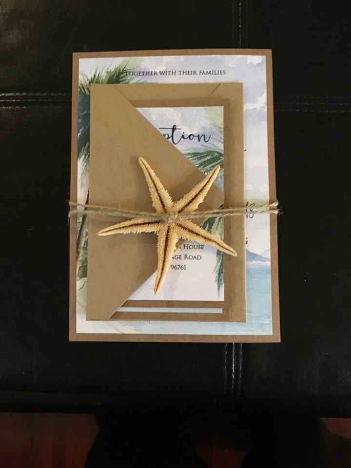 Starfish Wedding Invite HELP!