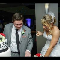 Cake smashed in the face?