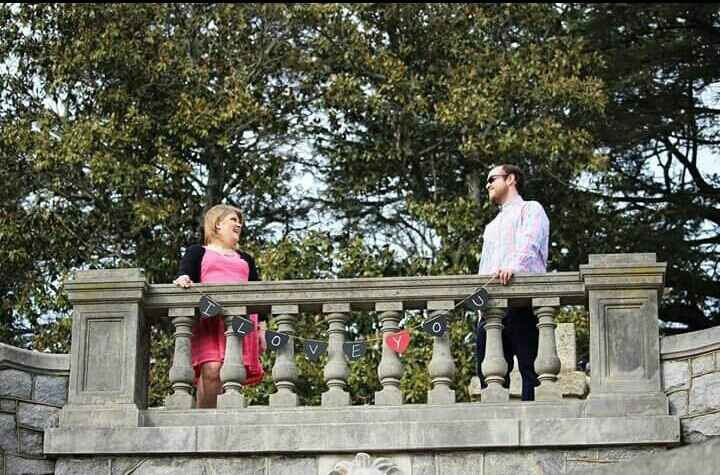 Engagement photo props