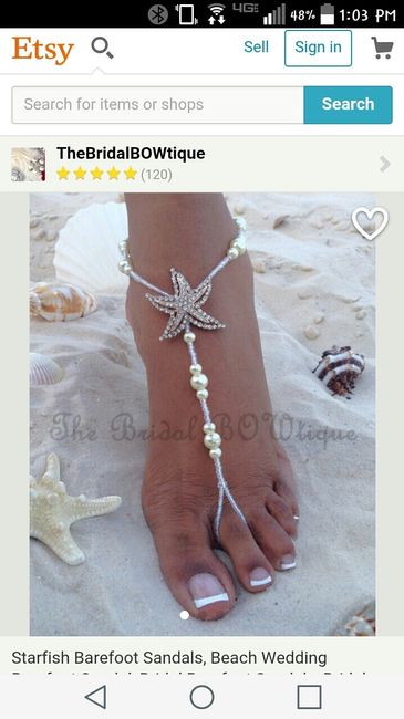 Beach wedding footwear