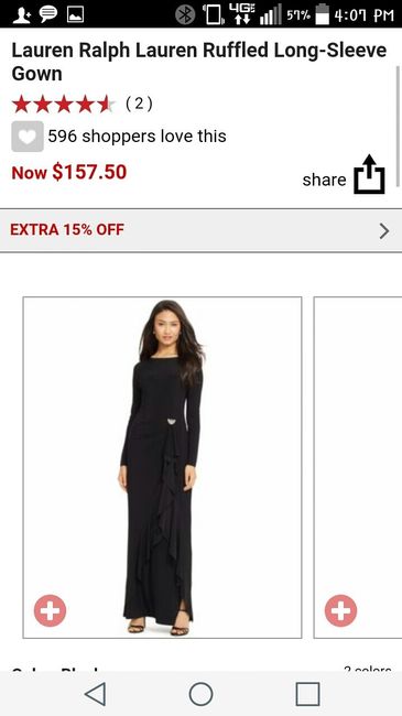 Long black  BM dresses