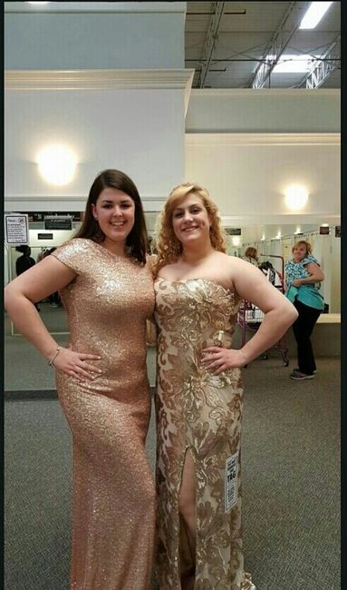 Coordinating MOH/BM Dresses