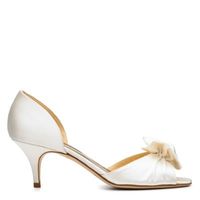 Do you know of low-heel peep toe shoes in ivory? Help!