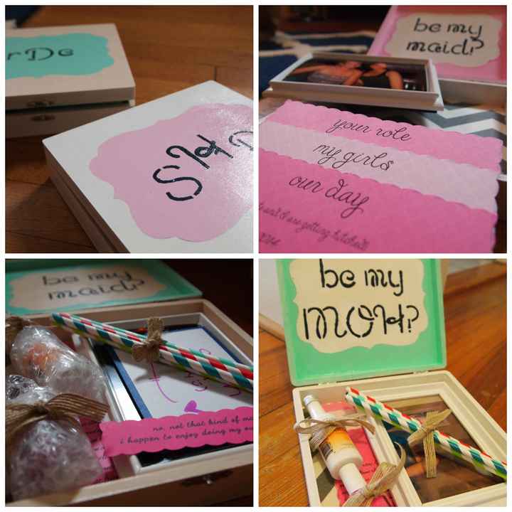 Bridesmaids boxes