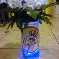 Baseball " NY Yankee" Theme Wedding Centerpiece Ideas