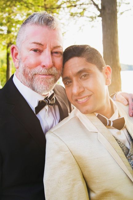 sunset view in our suits! 