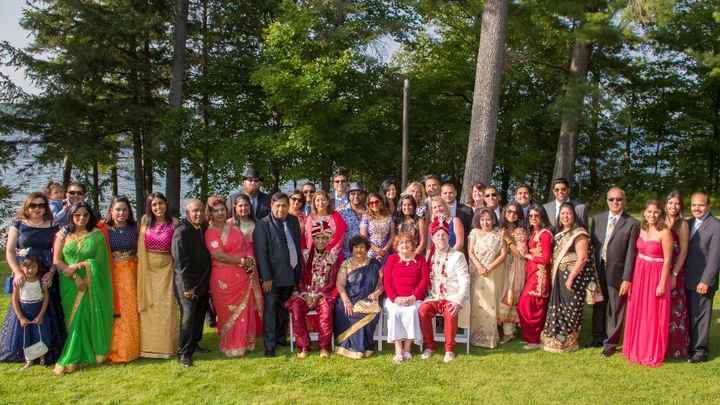 family picture at the ceremony