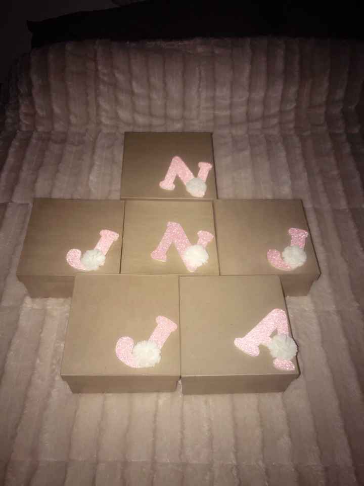  Bridesmaid Boxes Complete!!!!! - 1