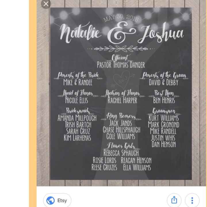 When/how/why did you announce the wedding party? - 1