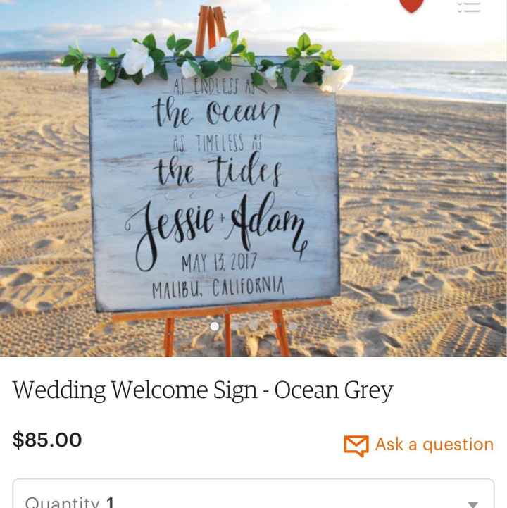 Wedding sign - 1