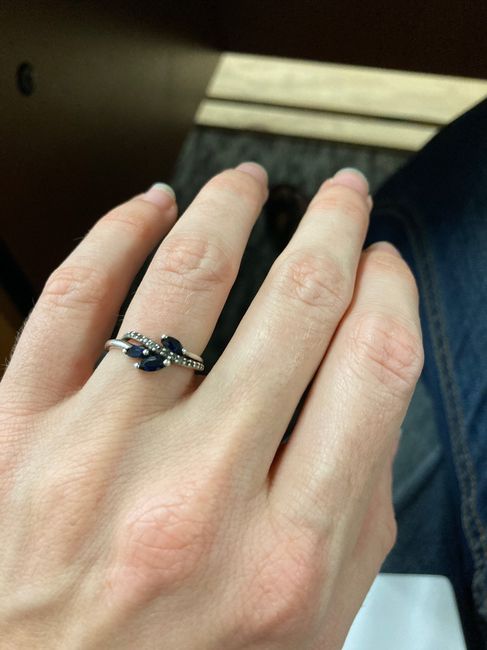 Please show me your non-diamond engagement/wedding ring 4
