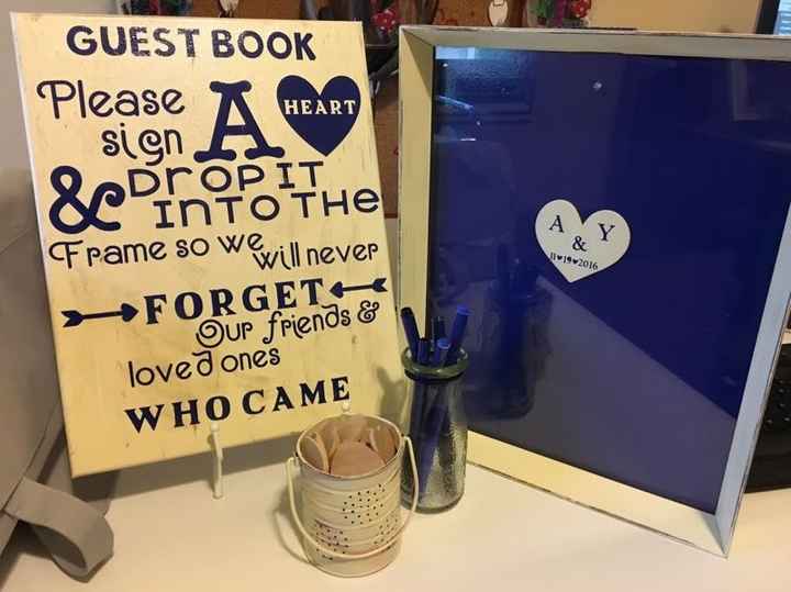 Finished my guest book sign!