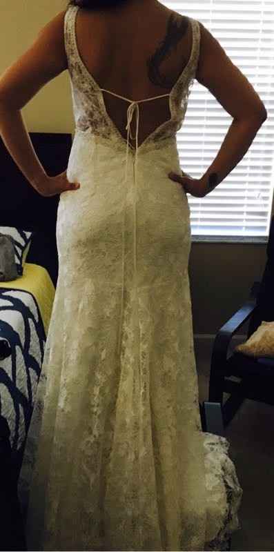 My dress is back and I'm not feeling it :(