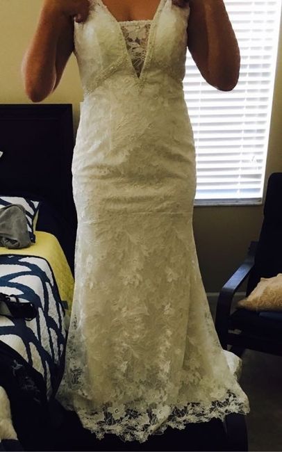 My dress is back and I'm not feeling it :(
