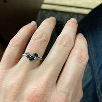 Please show me your non-diamond engagement/wedding ring - 1