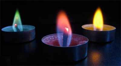 Colored Flame Candles