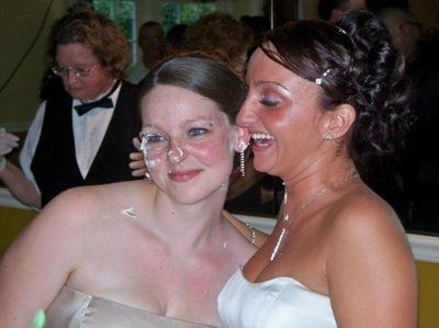 To the already married....Cake in the face?