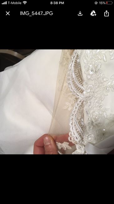 Opinion on sleeve lace color - 1