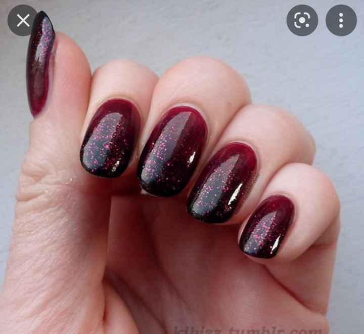 Anyone have dark nails for their wedding day? - 1
