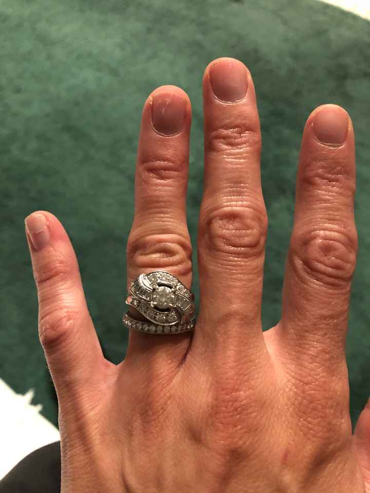 i got my wedding band! Show me your beautiful rings! - 1