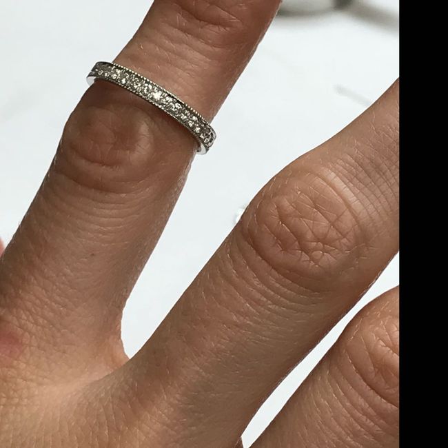 Eternity pave/channel wedding ring - 1