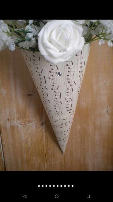 Flower cones for pews - 2