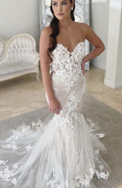 Can a A-line wedding dress be altered into a mermaid style dress? - 2