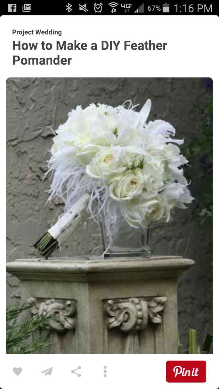All white or colorful bride bouquet?