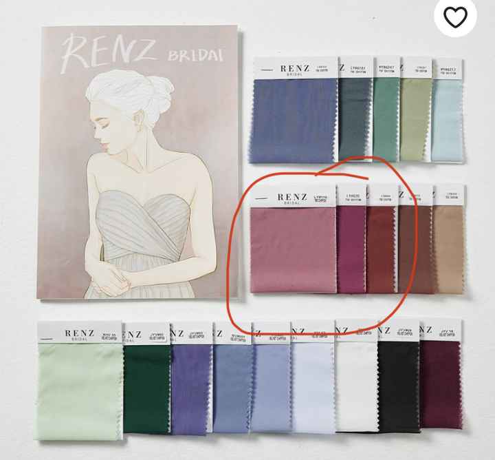 Dusty rose, burgundy & mauve bridesmaids - 1