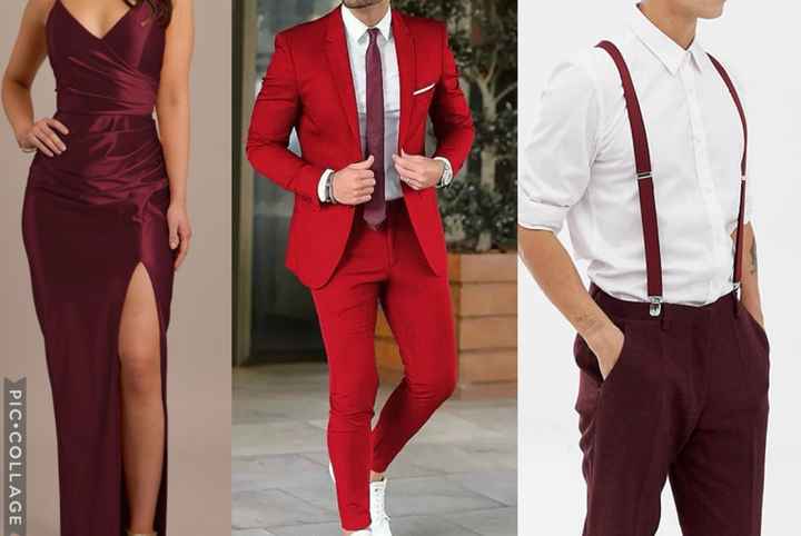 Bridal party attire/color scheme - 1